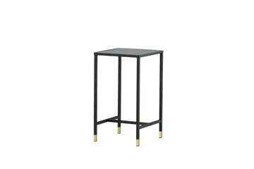 Dipp Nattbord 40 cm MarmorMønster - Glas/Sort/Grå - Møbler - Bord - Avlastningsbord & sidobord - Sengebord & nattbord