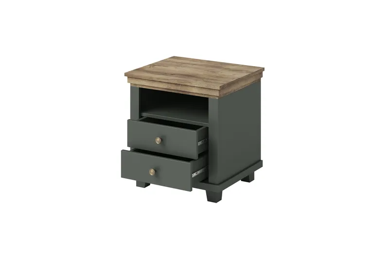 Doade Nattbord 62x200 cm - Grønn|Natur - Møbler - Bord - Avlastningsbord & sidobord - Sengebord & nattbord