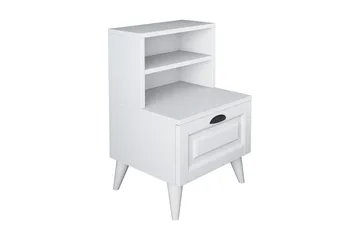 Eladia Nattbord 45 cm - Hvit - Møbler - Bord - Avlastningsbord & sidobord - Sengebord & nattbord