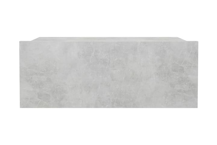Flytende nattbord betonggrå 40x30x15 cm sponplate - Sengebord & nattbord