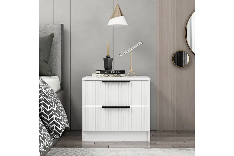 Fruitland Nattbord 54 cm, Hvit