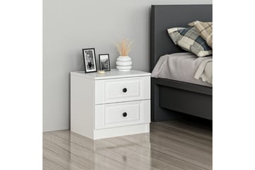 Fruitland Nattbord 54 cm - Hvit - Møbler - Bord - Avlastningsbord & sidobord - Sengebord & nattbord