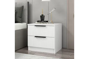 Fruitland Nattbord 54 cm - Hvit - Møbler - Bord - Avlastningsbord & sidobord - Sengebord & nattbord