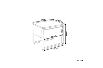 Giulia Nattbord 50 cm - Tre / Natur - Møbler - Bord - Avlastningsbord & sidobord - Sengebord & nattbord