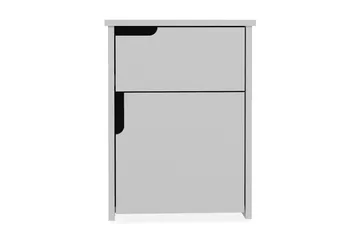 Hejde Nattbord 40 cm med Oppbevaring 2 Skap - Hvit - Møbler - Bord - Avlastningsbord & sidobord - Sengebord & nattbord