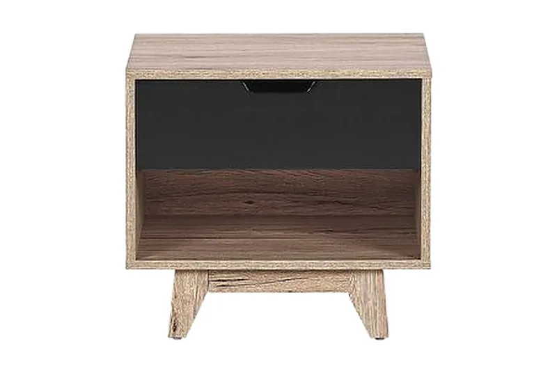 Hultz Sofabord 50 cm, Svart/Lyst Tre