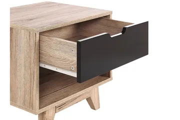 Hultz Sofabord 50 cm - Svart/Lyst Tre - Møbler - Bord - Avlastningsbord & sidobord - Sengebord & nattbord