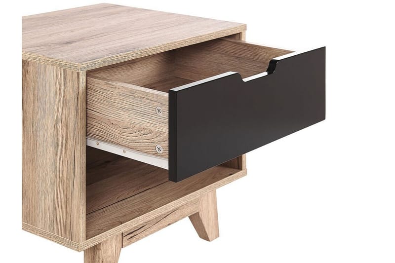 Hultz Sofabord 50 cm - Svart/Lyst Tre - Møbler - Bord - Avlastningsbord & sidobord - Sengebord & nattbord
