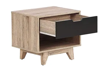 Hultz Sofabord 50 cm - Svart/Lyst Tre - Møbler - Bord - Avlastningsbord & sidobord - Sengebord & nattbord