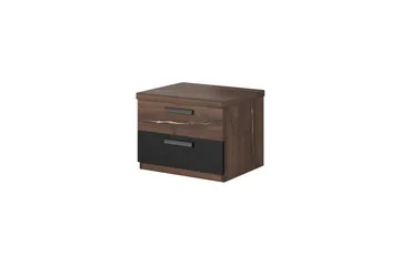 Joannie Nattbord 46 cm - Mørkebrun - Møbler - Bord - Avlastningsbord & sidobord - Sengebord & nattbord