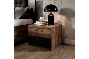 Joannie Nattbord 46 cm - Mørkebrun - Møbler - Bord - Avlastningsbord & sidobord - Sengebord & nattbord