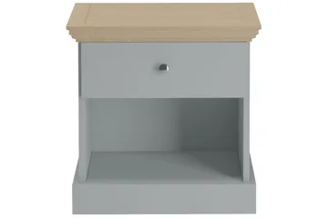 Jundapah Nattbord 45x35 cm - Grå/Brun - Møbler - Bord - Avlastningsbord & sidobord - Sengebord & nattbord