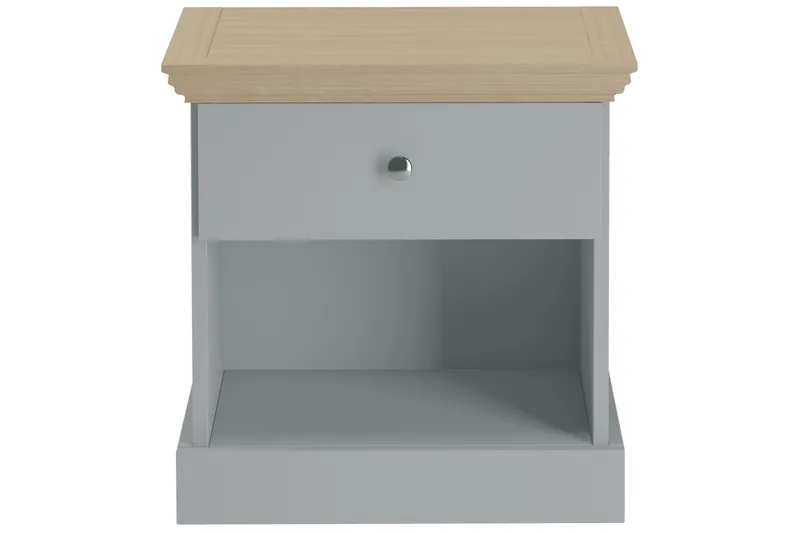 Jundapah Nattbord 45x35 cm - Grå/Brun - Møbler - Bord - Avlastningsbord & sidobord - Sengebord & nattbord