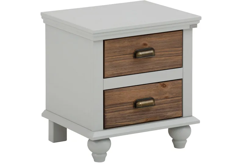 Kagami Nattbord 45x38 cm, Grå/Brun