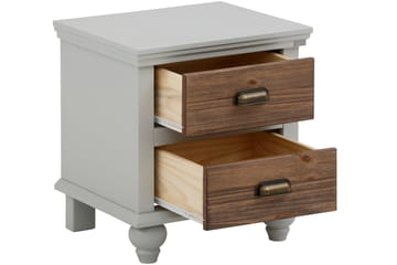 Kagami Nattbord 45x38 cm - Grå/Brun - Møbler - Bord - Avlastningsbord & sidobord - Sengebord & nattbord