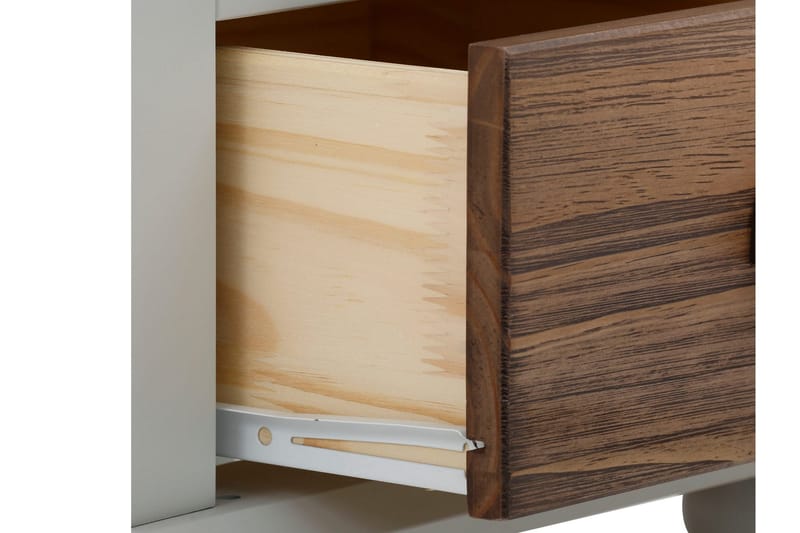 Kagami Nattbord 45x38 cm - Grå/Brun - Møbler - Bord - Avlastningsbord & sidobord - Sengebord & nattbord