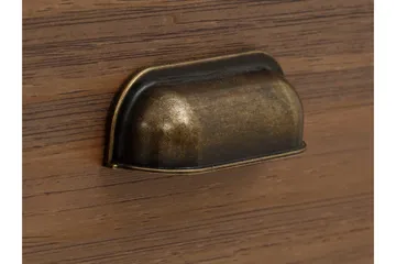 Kagami Nattbord 45x38 cm - Hvit/Brun - Møbler - Bord - Avlastningsbord & sidobord - Sengebord & nattbord