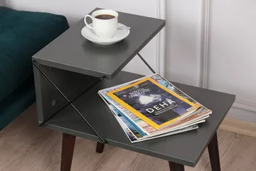 Kaysie Nattbord 50 cm - Antrasitt - Møbler - Bord - Avlastningsbord & sidobord - Sengebord & nattbord