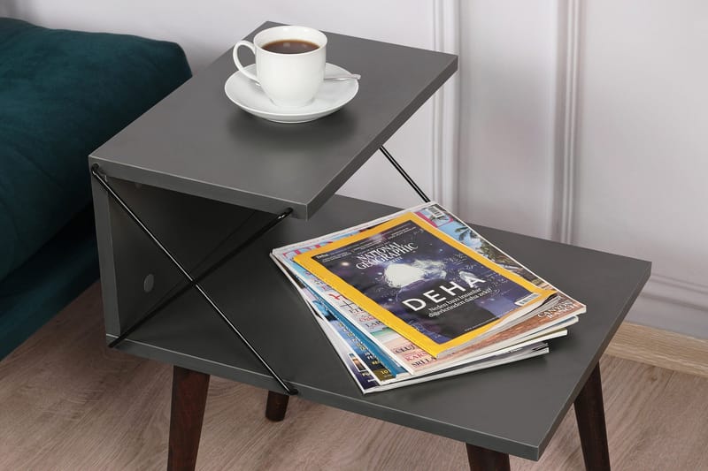 Kaysie Nattbord 50 cm - Antrasitt - Møbler - Bord - Avlastningsbord & sidobord - Sengebord & nattbord