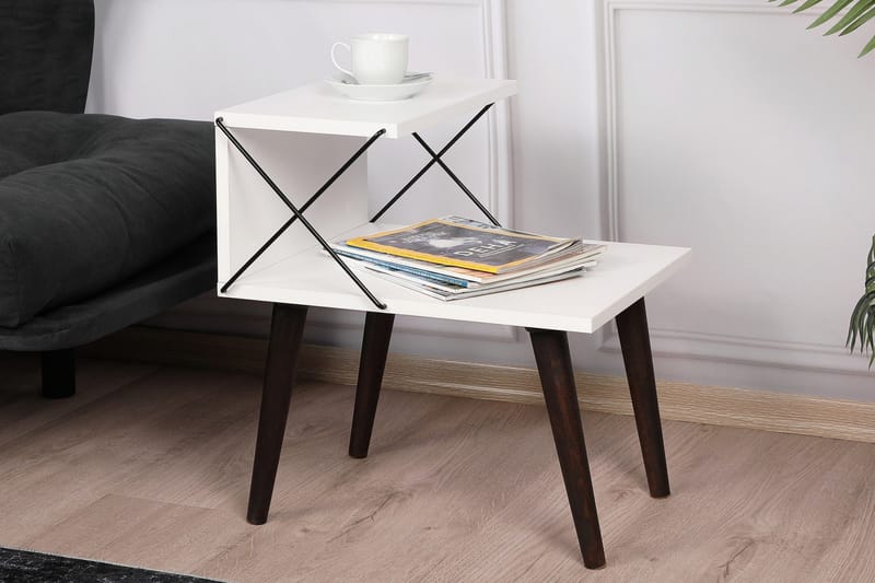 Kaysie Nattbord 50 cm - Hvit - Møbler - Bord - Avlastningsbord & sidobord - Sengebord & nattbord