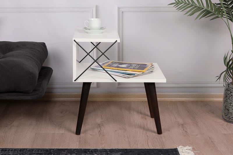 Kaysie Nattbord 50 cm - Hvit - Møbler - Bord - Avlastningsbord & sidobord - Sengebord & nattbord