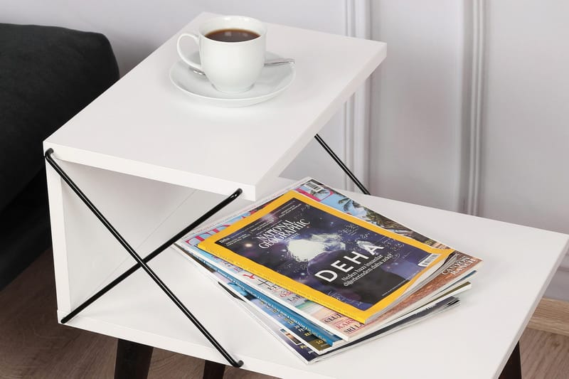 Kaysie Nattbord 50 cm - Hvit - Møbler - Bord - Avlastningsbord & sidobord - Sengebord & nattbord