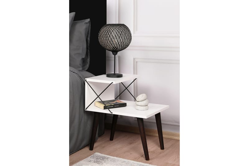 Kaysie Nattbord 50 cm - Hvit - Møbler - Bord - Avlastningsbord & sidobord - Sengebord & nattbord