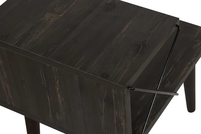 Kaysie Nattbord 50 cm - Mørkebrun - Møbler - Bord - Avlastningsbord & sidobord - Sengebord & nattbord