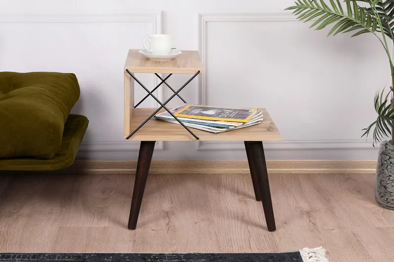 Kaysie Nattbord 50 cm - Natur - Møbler - Bord - Avlastningsbord & sidobord - Sengebord & nattbord