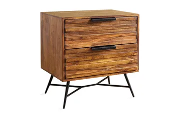 Kimbal Nattbord 60 cm med Oppbevaring 2 Skuffer - Møbler - Bord - Avlastningsbord & sidobord - Sengebord & nattbord
