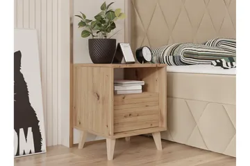 Kintore Sengbord 40 cm - Brun - Møbler - Bord - Avlastningsbord & sidobord - Sengebord & nattbord