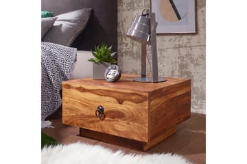 KRammes Nattbord 40 cm med Oppbevaring Skuff - Massivt Tre - Møbler - Bord - Avlastningsbord & sidobord - Sengebord & nattbord