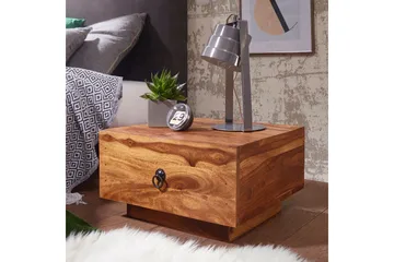 KRammes Nattbord 40 cm med Oppbevaring Skuff - Massivt Tre - Møbler - Bord - Avlastningsbord & sidobord - Sengebord & nattbord