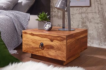 KRammes Nattbord 40 cm med Oppbevaring Skuff - Massivt Tre - Møbler - Bord - Avlastningsbord & sidobord - Sengebord & nattbord