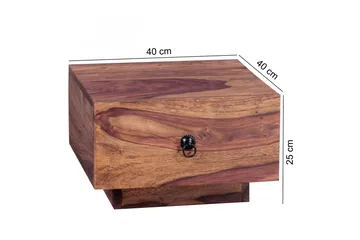 KRammes Nattbord 40 cm med Oppbevaring Skuff - Massivt Tre - Møbler - Bord - Avlastningsbord & sidobord - Sengebord & nattbord