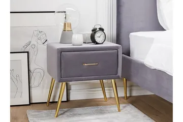 Larochelle Nattbord - Grå - Møbler - Bord - Avlastningsbord & sidobord - Sengebord & nattbord