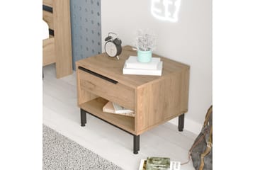 Liyakat Nattbord 53,6 cm - Valnøtt - Møbler - Bord - Avlastningsbord & sidobord - Sengebord & nattbord