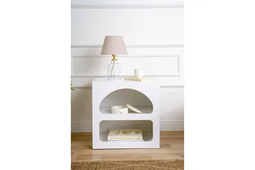 Lorin Nattbord 50 cm - Hvit - Møbler - Bord - Avlastningsbord & sidobord - Sengebord & nattbord
