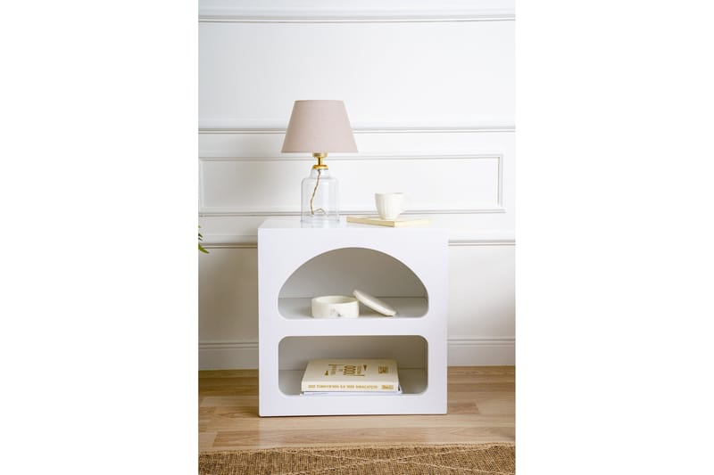 Lorin Nattbord 50 cm - Hvit - Møbler - Bord - Avlastningsbord & sidobord - Sengebord & nattbord