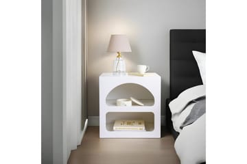 Lorin Nattbord 50 cm - Hvit - Møbler - Bord - Avlastningsbord & sidobord - Sengebord & nattbord