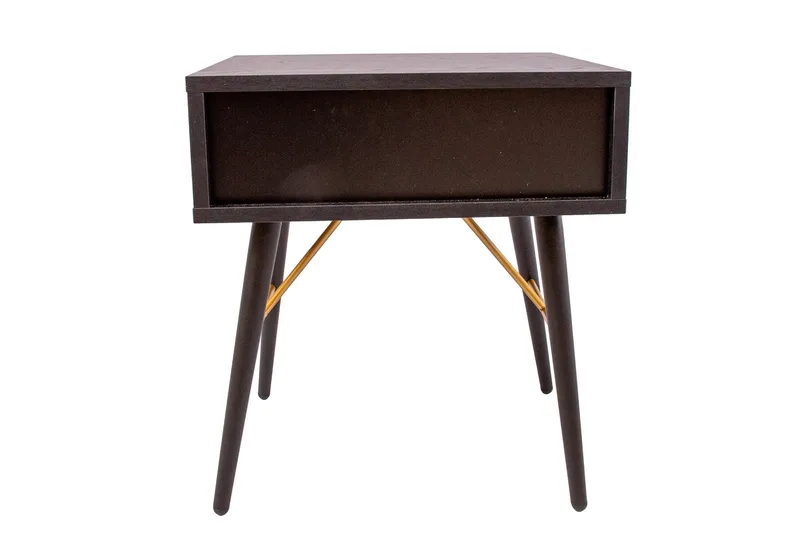 Luxemburg Nattbord Svart/Kobber - Møbler - Bord - Avlastningsbord & sidobord - Sengebord & nattbord