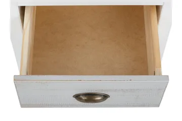 Meridian Nattbord 120 cm - Hvit/Lysegrå - Møbler - Bord - Avlastningsbord & sidobord - Sengebord & nattbord