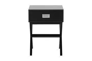 Mondejar Nattbord 40 cm med Oppbevaring Skuff - Svart - Møbler - Bord - Avlastningsbord & sidobord - Sengebord & nattbord