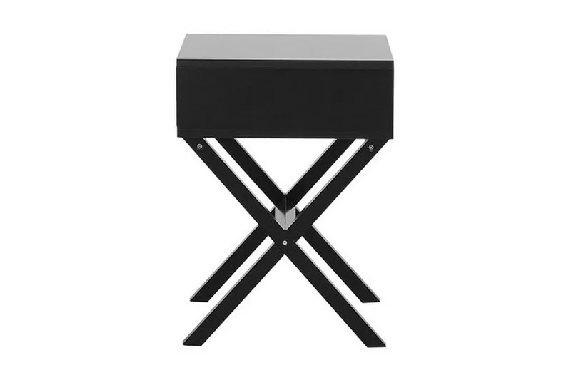 Mondejar Nattbord 40 cm med Oppbevaring Skuff - Svart - Møbler - Bord - Avlastningsbord & sidobord - Sengebord & nattbord