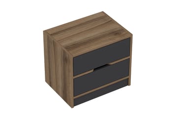 Munna Nattbord 54 cm - Valnøtt/Antrasitt - Møbler - Bord - Avlastningsbord & sidobord - Sengebord & nattbord
