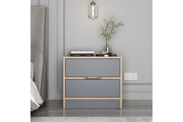 Munna Nattbord 54 cm - Valnøtt/Antrasitt - Møbler - Bord - Avlastningsbord & sidobord - Sengebord & nattbord