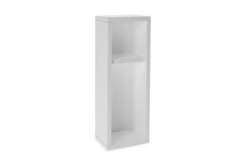 Myrvallen Nattbord 15 cm med Oppbevaring 2 Hyller - Hvit - Møbler - Bord - Avlastningsbord & sidobord - Sengebord & nattbord