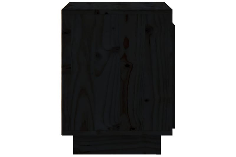 Nattbord 2 stk 40x30x40 heltre furu svart - Svart - Sengebord & nattbord