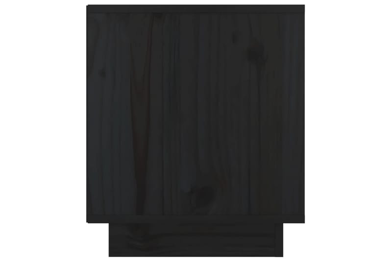 Nattbord 2 stk 40x34x40 cm heltre furu svart - Svart - Sengebord & nattbord