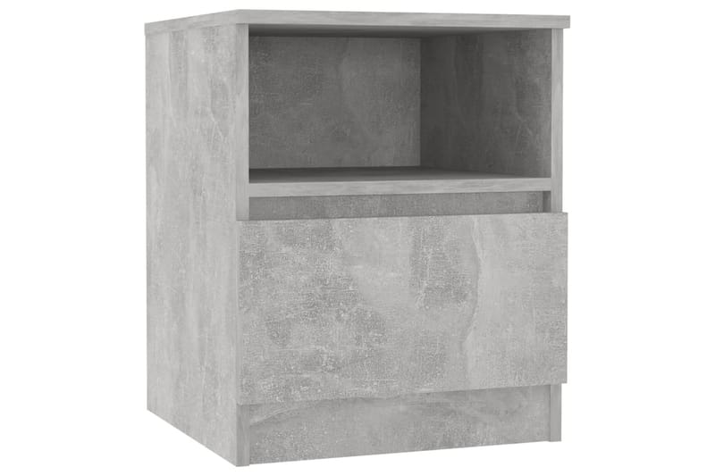Nattbord 2 stk betonggrå 40x40x50 cm sponplate - Grå - Sengebord & nattbord